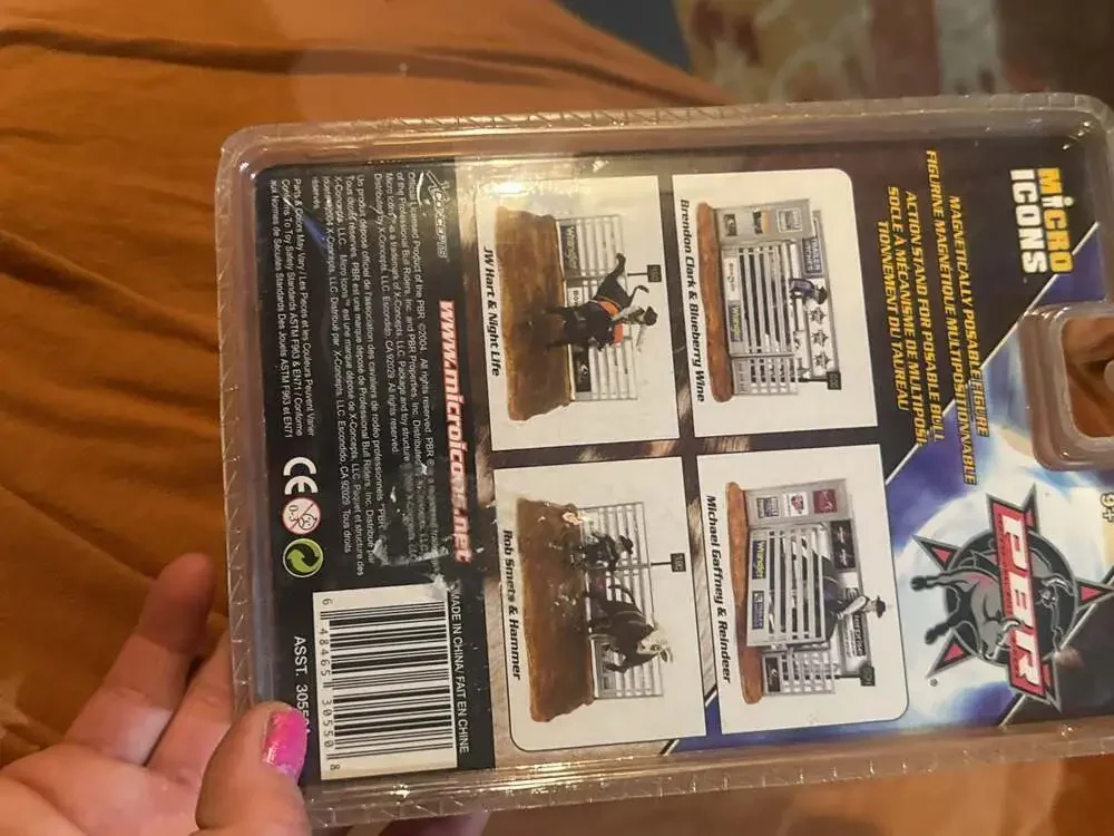 Micro Icons PBR Professional Bull Riders Series 1 Rob Smets & Hammer Action Figu